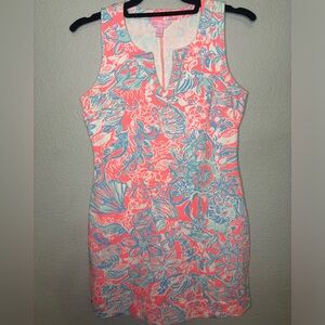 Lilly Pulitzer  Estrada Printed Knit Shift Dress Size L